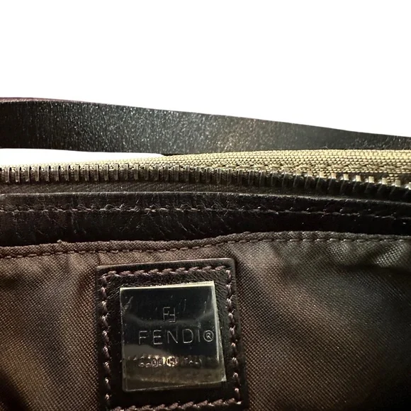 Fendi Brown and Tan Shoulder Bag with Iconic Monogram - Picture 10 of 12